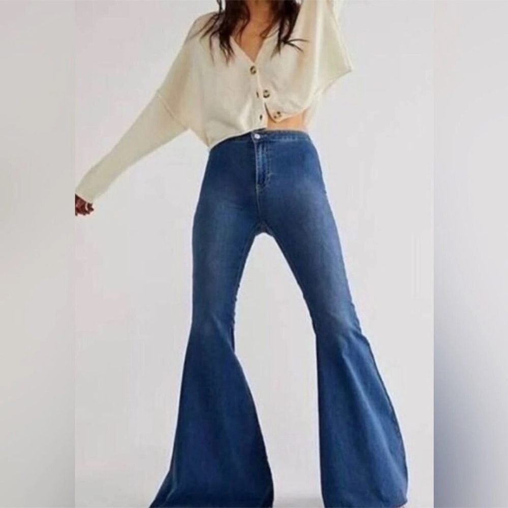 Free People Just Float On Flare Jeans
